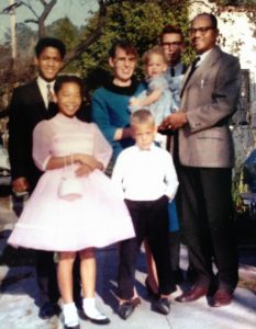 Laurie Panther's memoir family photo - Thanksgiving Day 1964, Berkeley